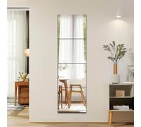 Carrés de miroir adhésifs, 35x35 cm, lot de 4, pour décoration de murs, placards, portes, etc. (en verre)