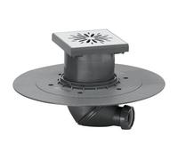 Carrés de plancher point wetroom drain de la douche souterraine 150mmx150mm en acier inoxydable
