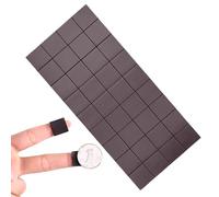 Carrés magnétiques adhésifs, bande magnétique ultra-, feuilles magnétiques 36X pour autocollants, aimant mural puissant décollable pour les panneaux d'art de la cuisine de l'école