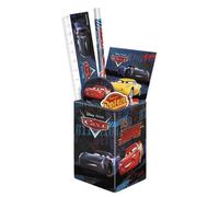 Cars Flash McQueen Pot a Crayon Garni Fournitures Scolaires Disney - Crayon Gomme Taille Crayon Règle