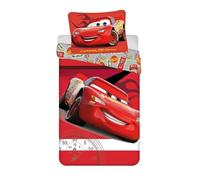 Parure de lit Disney Cars Legend pour lit 1 place en 100 % coton, housse de couette réversible et taie d'oreiller européenne grande pour enfants, fans de voitures