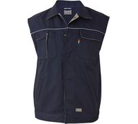 Carson Contrast CC700 | Gilet de travail Contrast pour homme / Lavable à 60 degrés - Couleur : Deep Navy/Grey - Taille : M