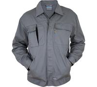 Carson Contrast CC710 | Veste de travail Contrast pour homme / Lavable à 60 degrés - Couleur : Grey/Black - Taille : 42