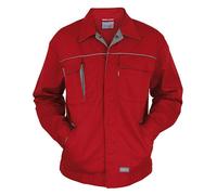 Carson Contrast CC710 | Veste de travail Contrast pour homme / Lavable à 60 degrés - Couleur : Red/Grey - Taille : 42