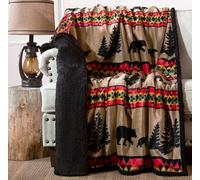 Carstens, INC. Couverture surdimensionnée en Polaire Sherpa Ultra Douce de qualité supérieure - 137,2 x 172,7 cm, Noir