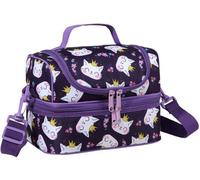 Cartables pour enfants isolants, faciles à fabriquer, résistants aux fuites, légers, isolés, à deux compartiments, portables, de couleur violette