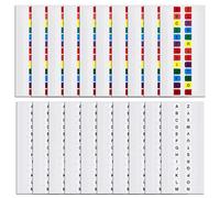 Carte alphabétique adhésive,Étiquettes d'index alphabétique,Cartes d'index alphabétiques,Transparent indice alphabétique autocollant,Étiquettes imperméables avec lettres A-Z Adhésives