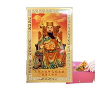 Carte amulette chinoise 2025, carte porte-bonheur en métal chinois 2025 - Carte porte-bonheur Feng Shui - Carte porte-bonheur traditionnelle exquise - Soutien de la prospérité