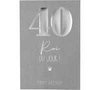 Carte Anniversaire - 40 ans Roi du jour ! Happy Birthday
