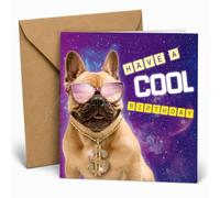 carte anniversaire - carte de vœux - Cool Birthday - design tendance - enveloppe incluse - Flamingo