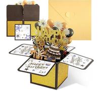 Carte Anniversaire Pop Up, 3D Carte Anniversaire Avec Enveloppes et Cartes - Joyeux Anniversaire Cartes de Vœux Pour Happy Birthday