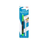 Läufer Stylo-gomme en plastique, 2 gommes de rechange, jaune