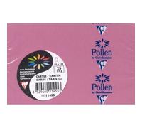 Paquet de 25 cartes simples Pollen 82x128mm 210g/m2 - Rose hortensia