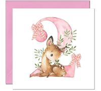 Carte d'anniversaire 2 ans pour filles - Jolie carte d'anniversaire pour fille, enfant, bébé, petite fille, carte d'anniversaire pour enfants de 2 ans, deuxième