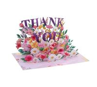 Carte d'anniversaire 3D de remerciement artistique, élégante, pliable, pour les cadeaux de festival, pour les occasions spéciales