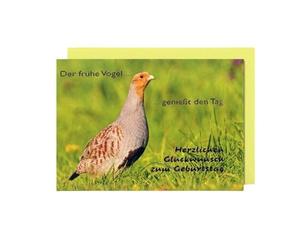 Carte d'anniversaire à motif de chasse MICHEL-VERLAG cerf
