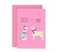 Carte d'anniversaire amusante pour elle - « Other 40 Year Olds » - Dalmatien insolite vs. Fabulous Dog - Cadeaux pour meilleure amie, sœur, meilleure amie - Sassy and Fab at 40 ans - Livré avec