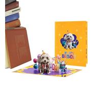 Carte d'anniversaire chien Drôles de vœux pour cadeaux de fête | Carte d'anniversaire Chiot Pour les propriétaires de chiens, amoureux des chiots, passionnés d'animaux, , ,