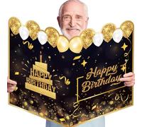 Carte d'anniversaire géante,énorme carte d'anniversaire, 21x15 pouces Carte d'anniversaire énorme de voeux de fête, Grands panneaux de fête d'anniversaire, énorme carte de vœux de fête, carte personna