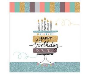 Carte d'anniversaire 'Happy Eco B-day Cake'