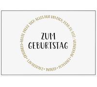 Carte d'anniversaire Invitation Lifestyle 11,6 x 16,6 cm