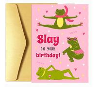 Carte d'anniversaire joyeuse de grenouille - Faites briller votre anniversaire! - Cartes de vœux mignonnes et ludiques pour les amis, les sœurs, les bons amis, les meilleurs amis, les petites amies et