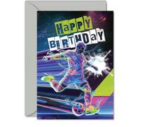 Carte d'anniversaire ludique, lancez leur grand jour avec style
