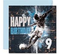 Carte d'anniversaire ludique, lancez votre neuvième anniversaire avec style