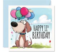 Carte d'anniversaire ludique pour 11e anniversaire, « Bring on the Birthday