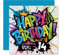 Carte d'anniversaire ludique pour 14e anniversaire Énergie