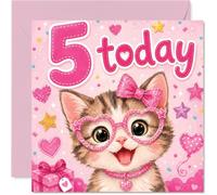 Carte d'anniversaire ludique pour 5e anniversaire