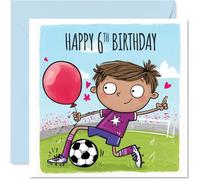 Carte d'anniversaire ludique pour 6e anniversaire