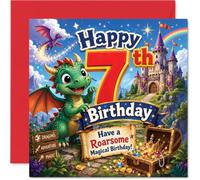 Carte d'anniversaire ludique pour 7e anniversaire