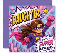 Carte d'anniversaire ludique pour fille, Up, Up and Away