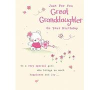 Carte d'anniversaire mignonne Grande petite-fille - 20,3 x 15,2 cm - Piccadilly Greetings