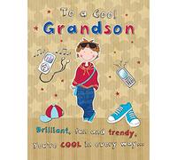 Carte d'anniversaire moderne pour petit-fils - 20,3 x 15,2 cm - Piccadilly Greetings