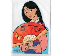 Carte d'anniversaire mulan (75) multicolore G