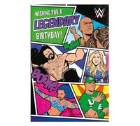 Carte d'anniversaire officielle de la WWE, carte d'anniversaire pour lui, carte d'occasions spéciales pour garçon, carte d'anniversaire recyclable, carte d'anniversaire sous licence officielle