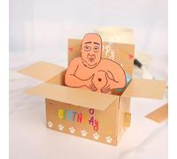 Carte d'anniversaire pop-up amusante et originale, décoration de bureau hilarante pour fêtes, divertissement à domicile et festivals 1pc