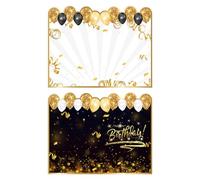 Carte d'anniversaire surdimensionnée, attrayante, 37 x 28,5 x 0,3 cm, grande carte de vœux, livre d'or d'anniversaire, facile à utiliser, pour garder des souvenirs, célébration, réunion de