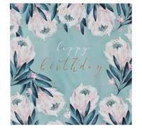 Carte d'anniversaire 'Swan lake flowers'