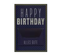 Carte d'anniversaire texte 11,6 x 16,6 cm