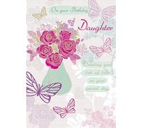 Carte d'anniversaire traditionnelle pour fille - 22,9 x 15,2 cm - Piccadilly Greetings
