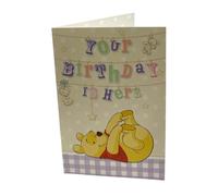 Carte d'anniversaire Winnie l'ourson avec bannière ludique