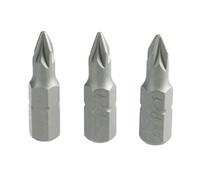 Carte de 3 embouts cruciformes PZ1 longueur 25mm - - 133021