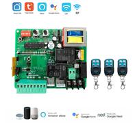Carte de commande de moteur de portail coulissant Tuya Wifi 220V-230V AC avec indicateur LED, carte de circuit de moteur de porte électrique, télécommande 433mhz