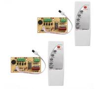 Carte de commande de ventilateur avec télécommande et minuterie de 7 heures pour ventilateurs sur pied et ventilateurs électriques, module PCB sans soudure, design compact 85 x 43 mm (2 pièces)