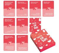 Carte de couple - 6,4 x 8,9 cm - Jeu de relations romantiques - Compact avec 50 idées de date, cadeau de fête pour la Saint-Valentin, , rendez-vous, jeu de nuit, adolescents, adultes, maison