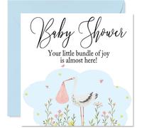 Carte de fête prénatale - Bundle Of Joy - Cartes de félicitations pour nouveau-né cartes de félicitations pour nouveau-né cadeaux de bienvenue dans le monde cartes de vœux pour bébé 145mm