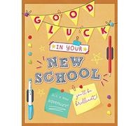 Carte de fête traditionnelle pour nouvelle école - 8 x 15 cm - Piccadilly Greetings